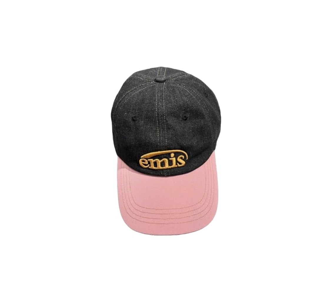 Amazon | [EGDSIHAE] Emis キャップ、ブラックデニム/ピンク